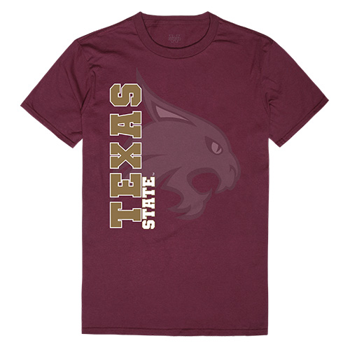 W Republic Apparel 515-181-327-01 Texas State University Mens Ghost Tee&#44; Maroon - Small