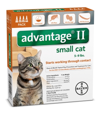 Bayer BY20208 Advantage Ii Small Cat- 4 Pack