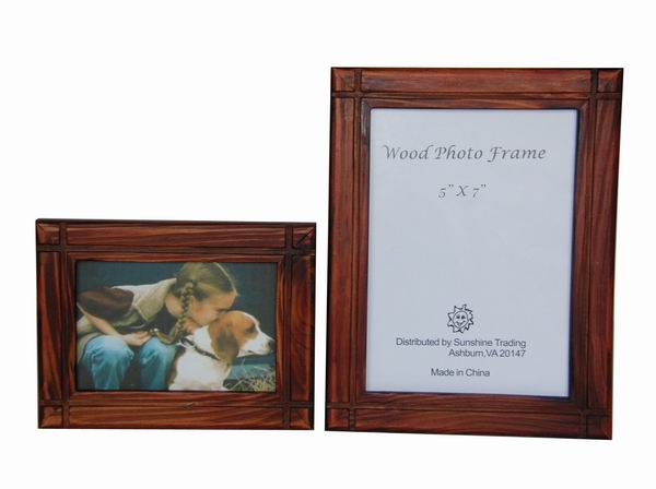 Sunshine Trading ST-14-5 Handmade Wood Photo Frame - 3.5 x 5 Inch
