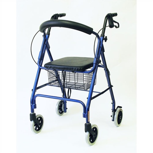 Karman Healthcare R-4608-BL 4 wheel Rollator-Blue