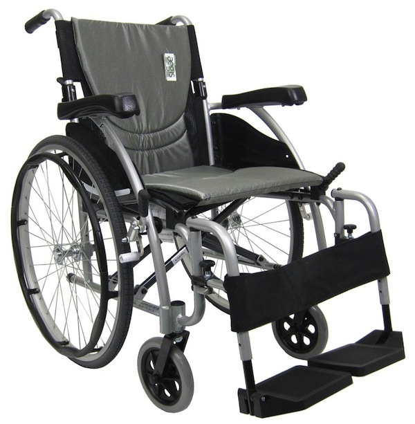 Karman Healthcare S-Ergo115Q20SS S-Ergo 115 20 in. seat Ultra Lightweight Ergonomic Wheelchair with Swing Away Footrest and Quick Release Wheels