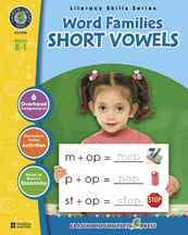 CLASSROOM COMPLETE PRESS CC1110 Word Families - Short Vowels