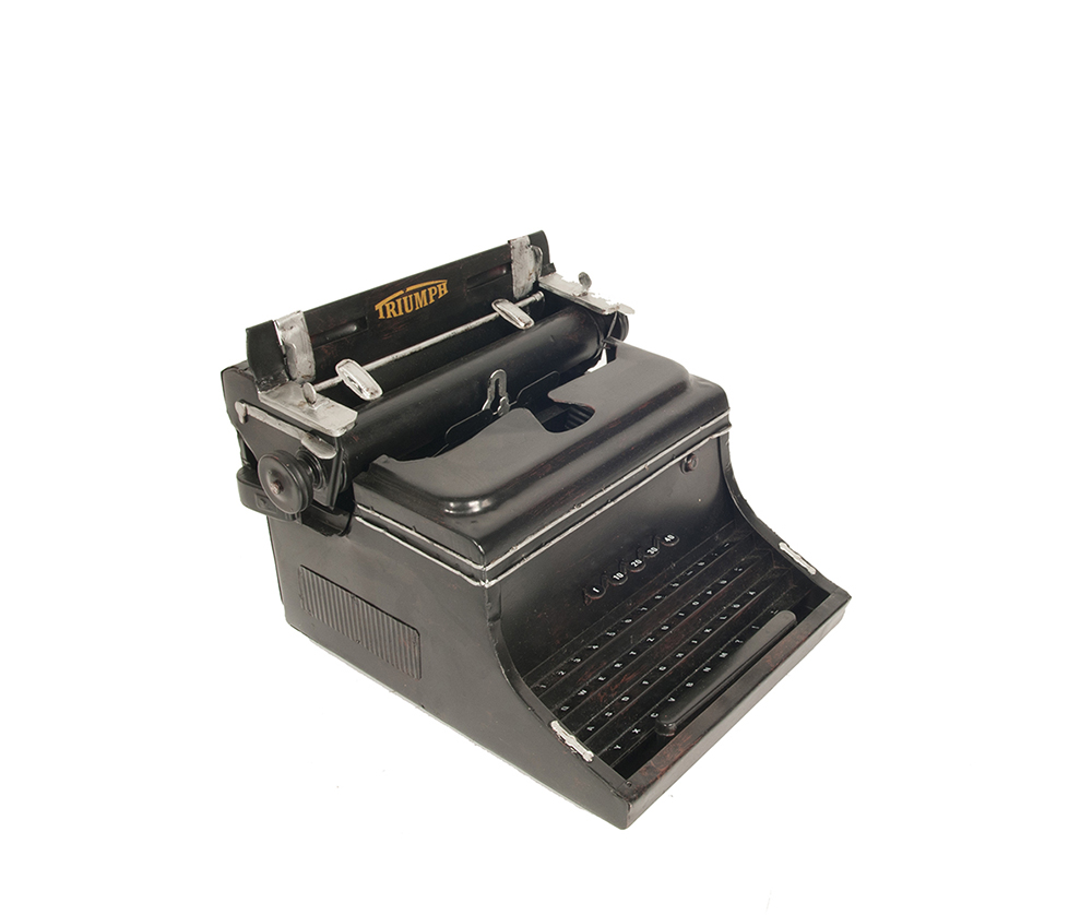 Old Modern Handicrafts AJ115 1945 Triumph German Typewriter Handmade Metal
