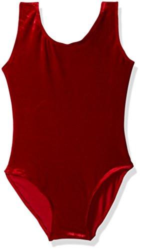 RG Costumes 203-02-XL Velvet Leotard Child Suit - Red&#44; Extra Large