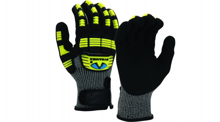 Pyramex PYRGL610CS GL610C Series Sandy Nitrile Gloves, Small - Pack of 12