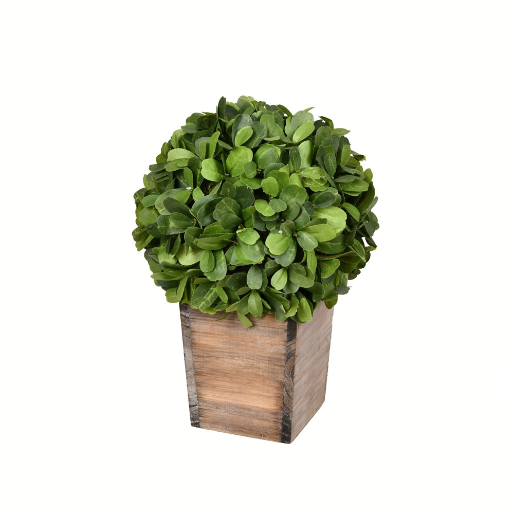 Vickerman FG191311 11 in. Potted Boxwood Ball