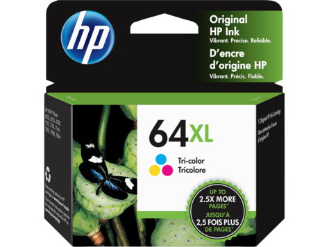HP Hewlett Packard N9J91AN 64XL High Yield Tri-Color Original Ink Cartridge