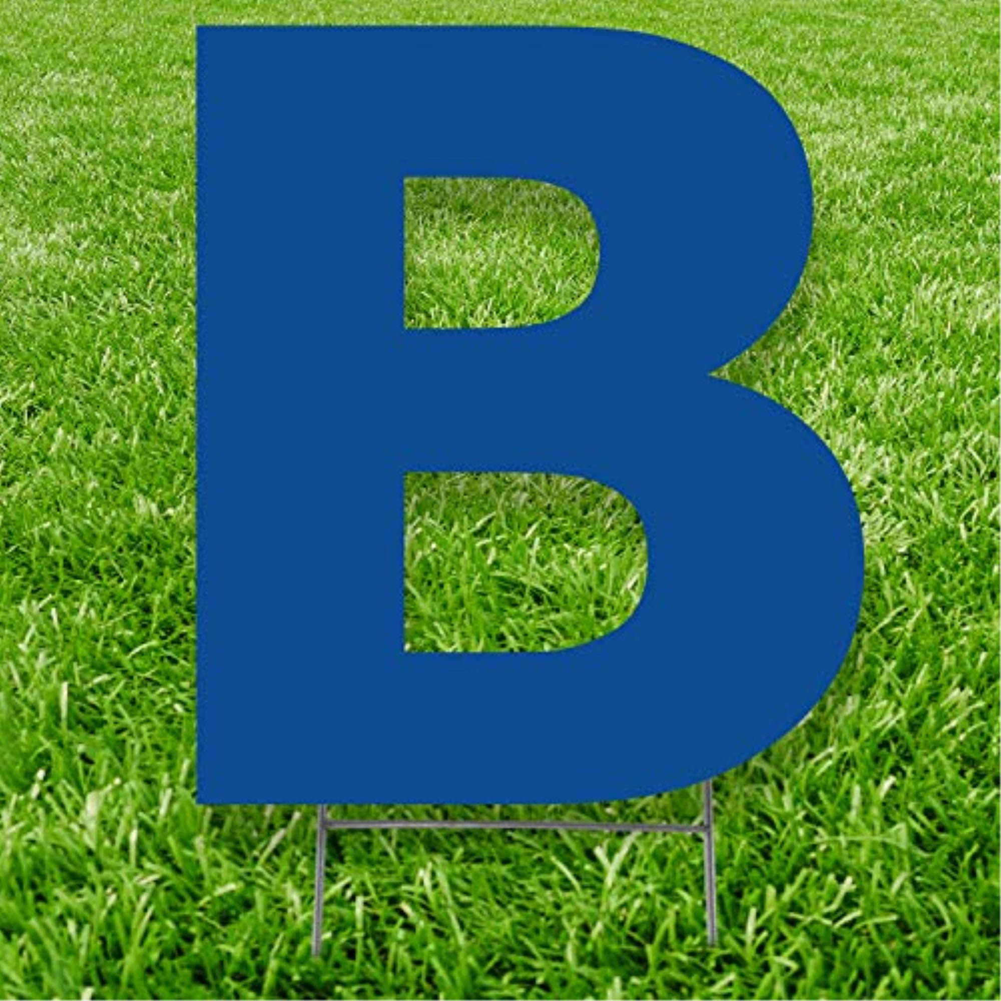 Advanced Graphics 3282 20 x 15 in. Letter B Yard Sign, Blue