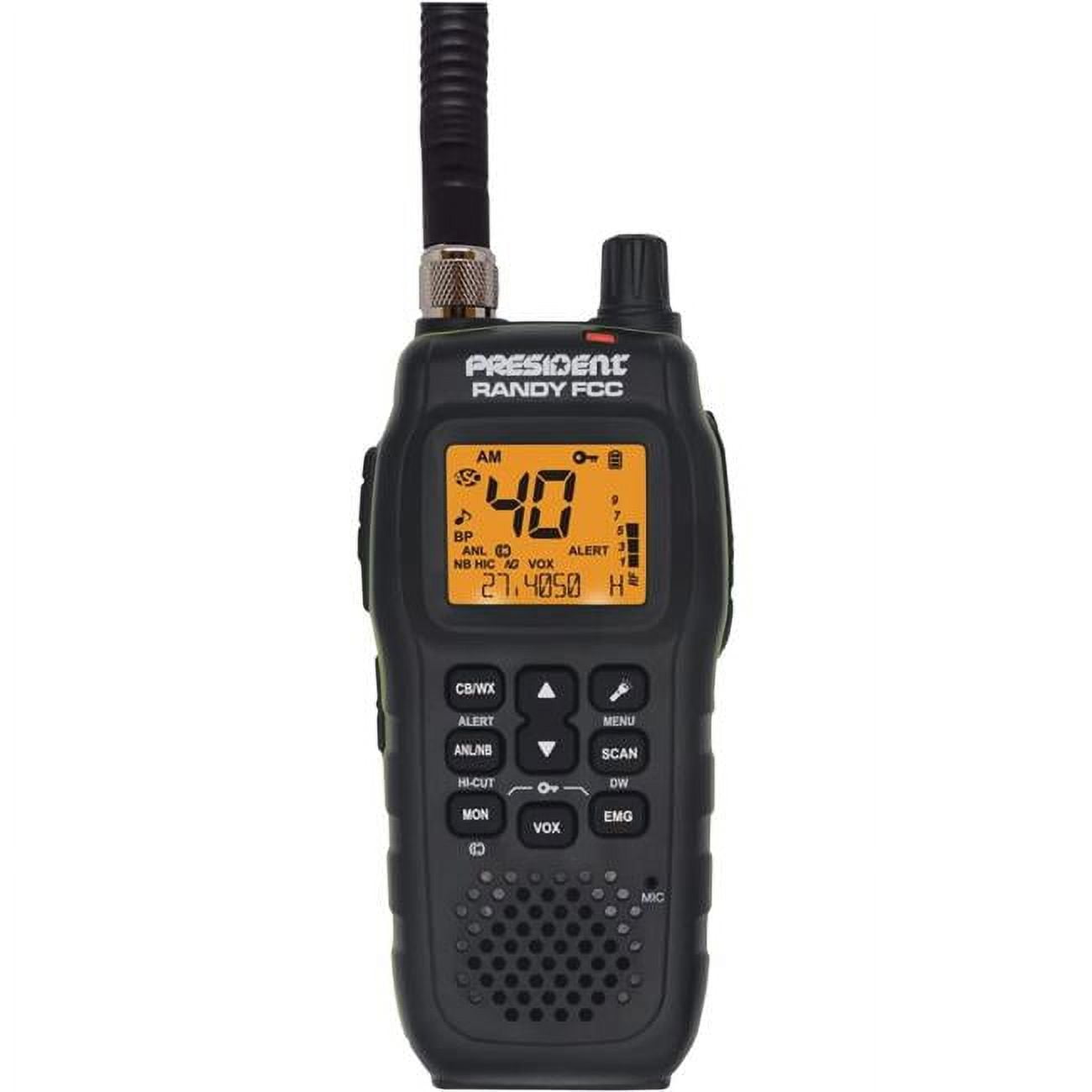PRESIDENT ELECTRONICS RANDYII Handheld Radio with LCD Screen&#44; Large