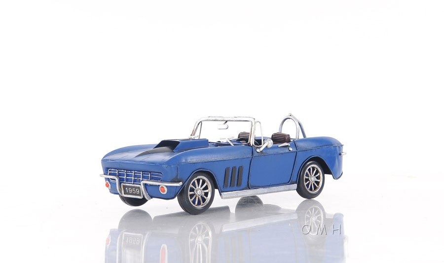 FunForever Blue Chevrolet Corvette Sting Ray Sports Car