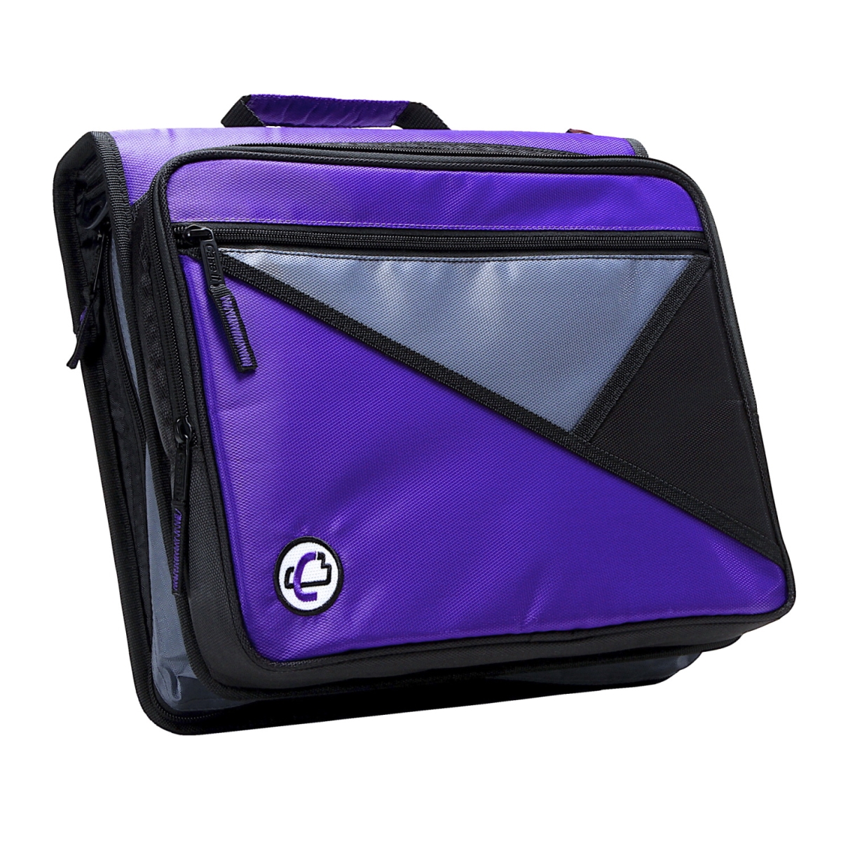 Case-It 1590378 Universal Laptop Zipper Binder, O-Ring, 2 in. - Purple