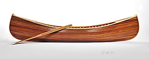 Old Modern Handicrafts K037M Canoe with Ribs Matte Finish- 6 ft. L Model Airplane