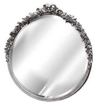 Hickory Manor Home Hickory Manor 6031SH Round Rose Shimmer Decorative Mirror