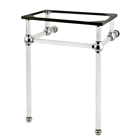Kingston Brass VAH282033C Fauceture Console Basin Holder with Acrylic Pedestal, Polished Chrome