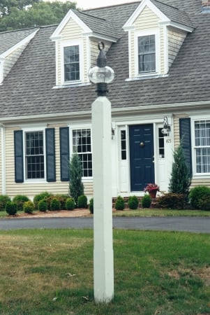 New England Woodworks SLP Square Lantern Post Primed White