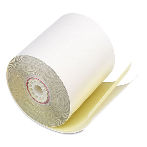 PMC07706 3 in. x 90 ft. Impact Printing Carbonless Paper Rolls&#44; White & Canary