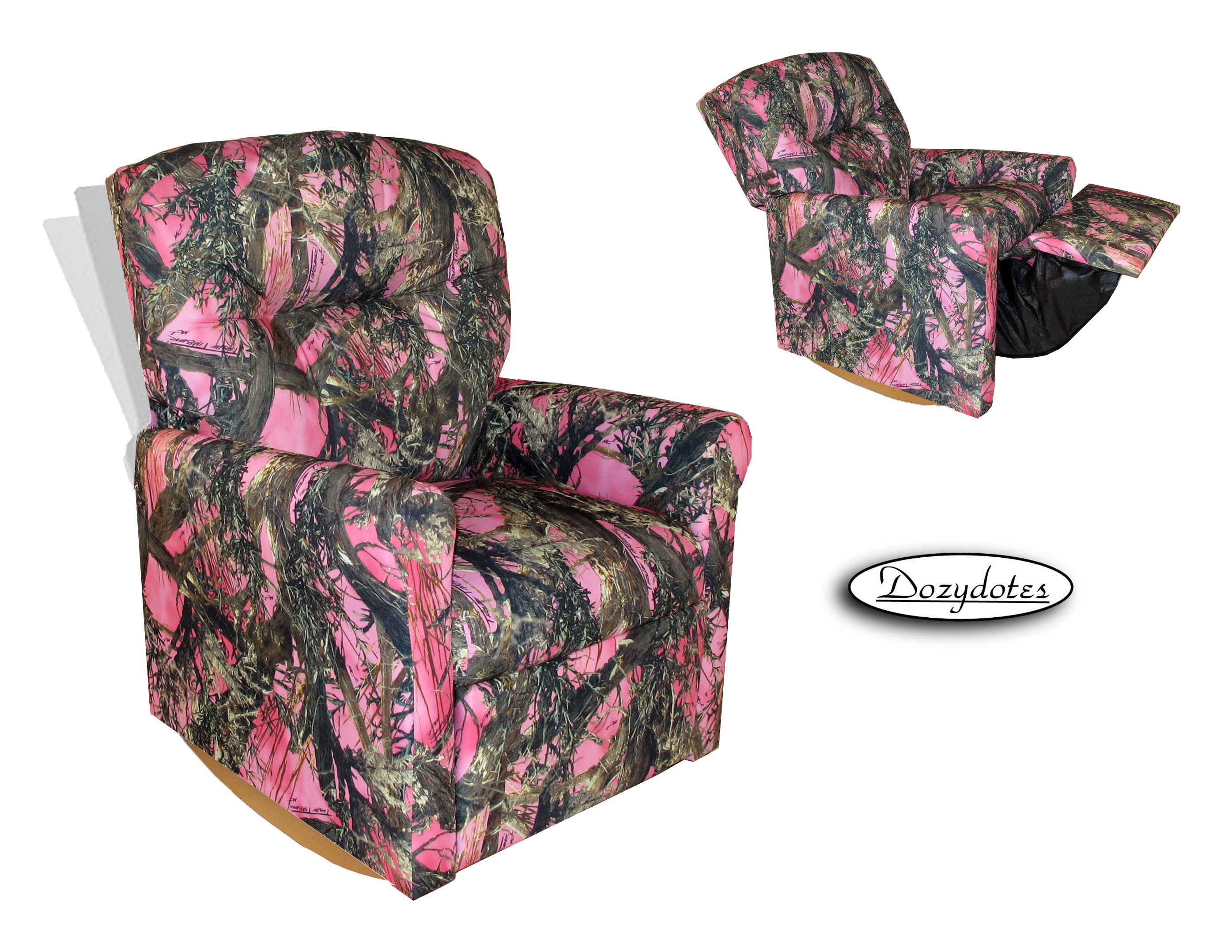 Designed to Furnish Contemporary Rocker Pink Camouflage