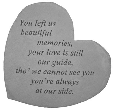 Kay Berry 08610 Great Thought Hearts- You left us...