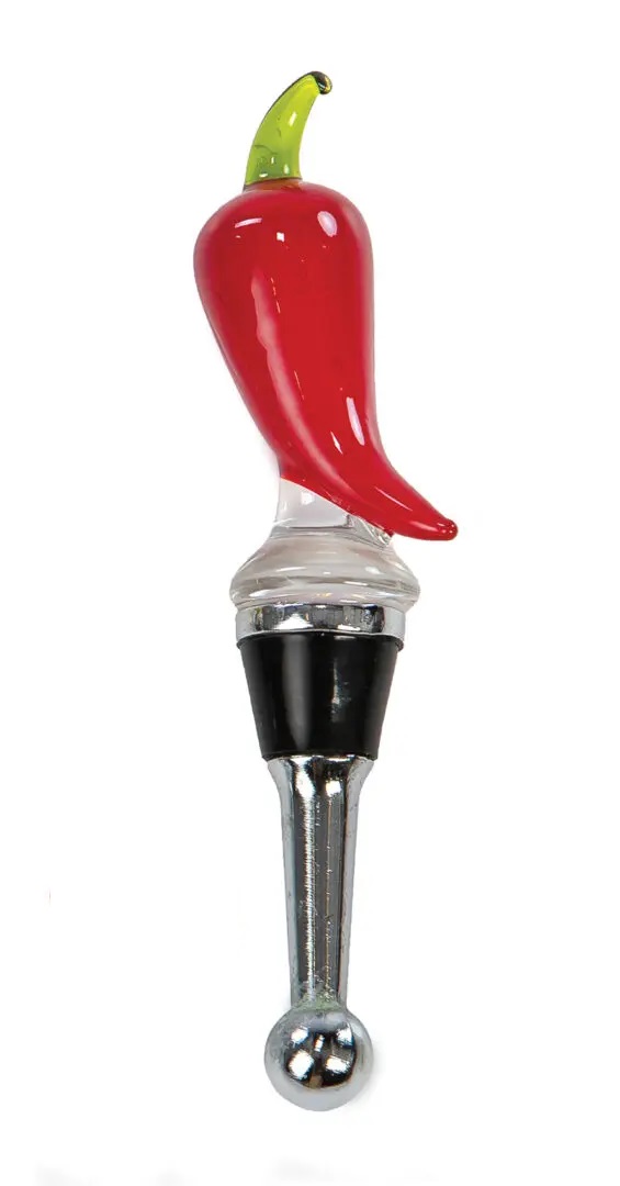 Picnic Plus PSA-380CP Chili Pepper Glass Bottle Stoppers