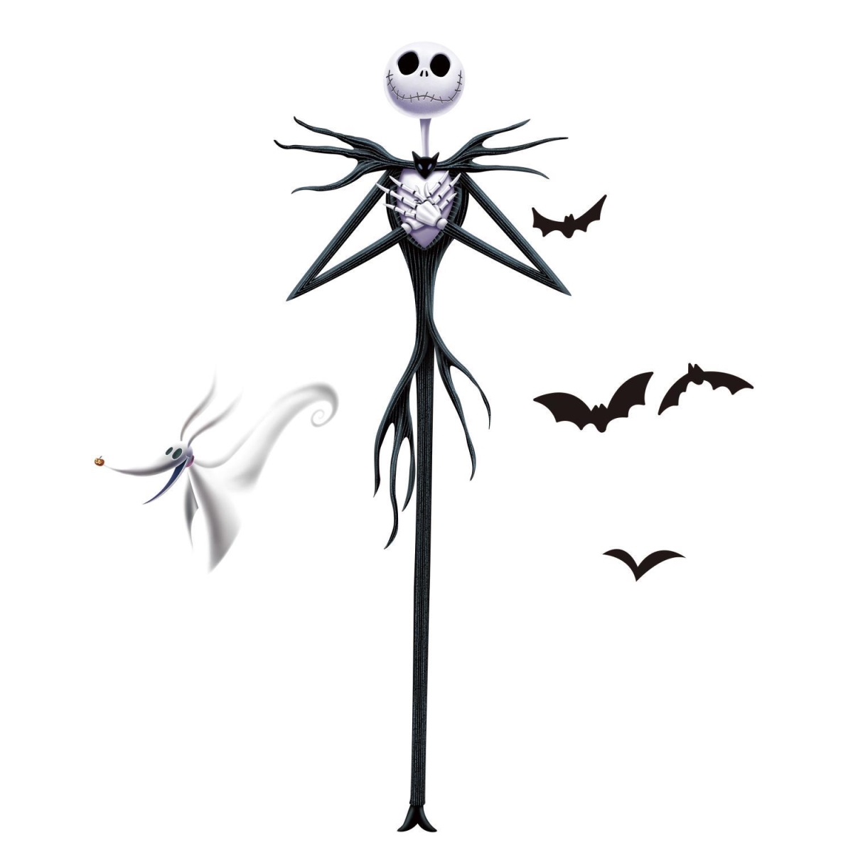 RoomMates RMK3765GM The Nightmare Before Christmas Jack Peel & Stick Giant Wall Decals