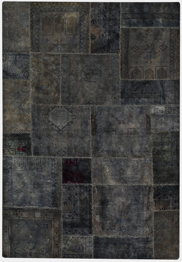 Tapis Rugs 94 x 10 Hand Knotted Contemporary Rug - Dk.Grey
