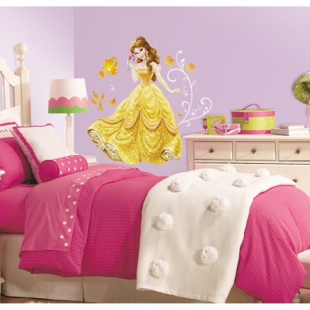 RoomMates Room Mates RMK2551GM Isney Princess - Bell Peel And Stick Giant Wall Decals