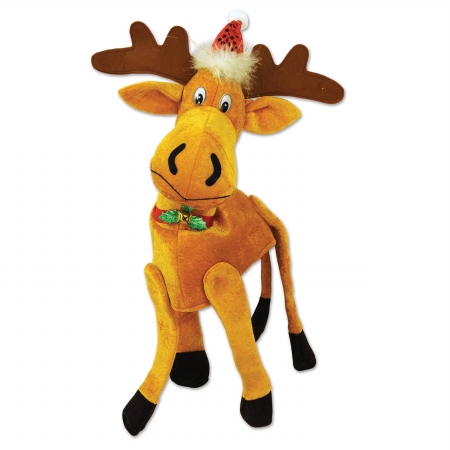 BEISTLE CO mpany 20705 Plush Christmas Moose Hat - Pack of 6
