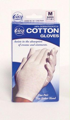 Complete Medical Cotton Gloves - White Large (Pair) Fits 8-1/2  - 9-1/2