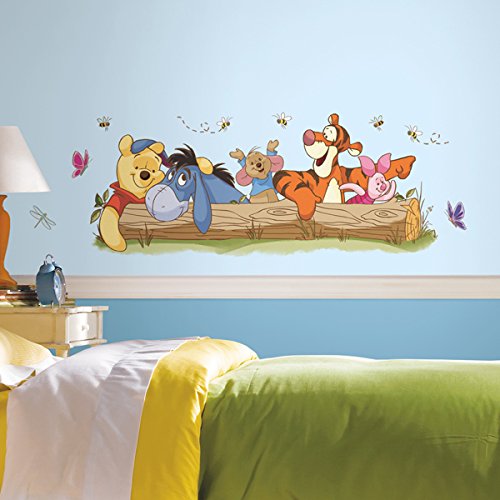 RoomMates Room Mates RMK2553GM Winnie The Pooh Outdoor Fun Peel And Stick Giant Wall Decals