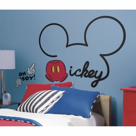 RoomMates Room Mates RMK2560GM Mickey And Friends All About Mickey Peel And Stick Giant Wall Decals