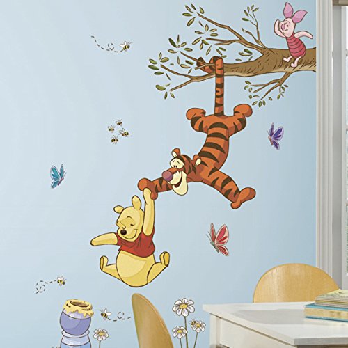 RoomMates Room Mates RMK2463GM Winnie The Pooh Swinging For Honey Peel And Stick Giant Wall Decals