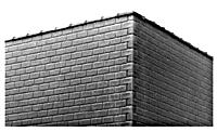 Pikestuff PKS1008 HO-Scale Cap Tiles Brick & Concrete Wall