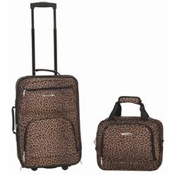On The Go 2 PC LEOPARD LUGGAGE SET - LEOPARD