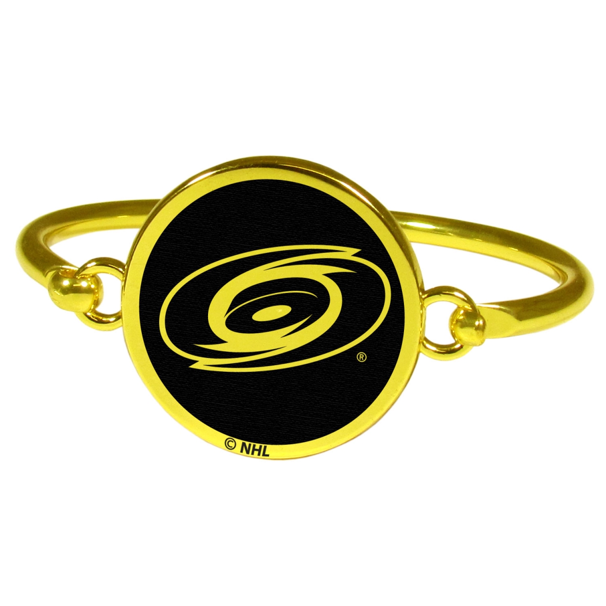 Siskiyou Sports Siskiyou HGBB135 Female NHL Carolina Hurricanes Gold Tone Bangle Bracelet