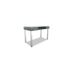 BIC UOS24398955 47.1 x 23.5 x 29.5 in. Prestige Glass Writing Desk, Gray
