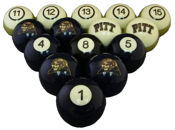 Wave7 PITBBS100N University Of Pittsburgh Billiard Numbered Ball Set