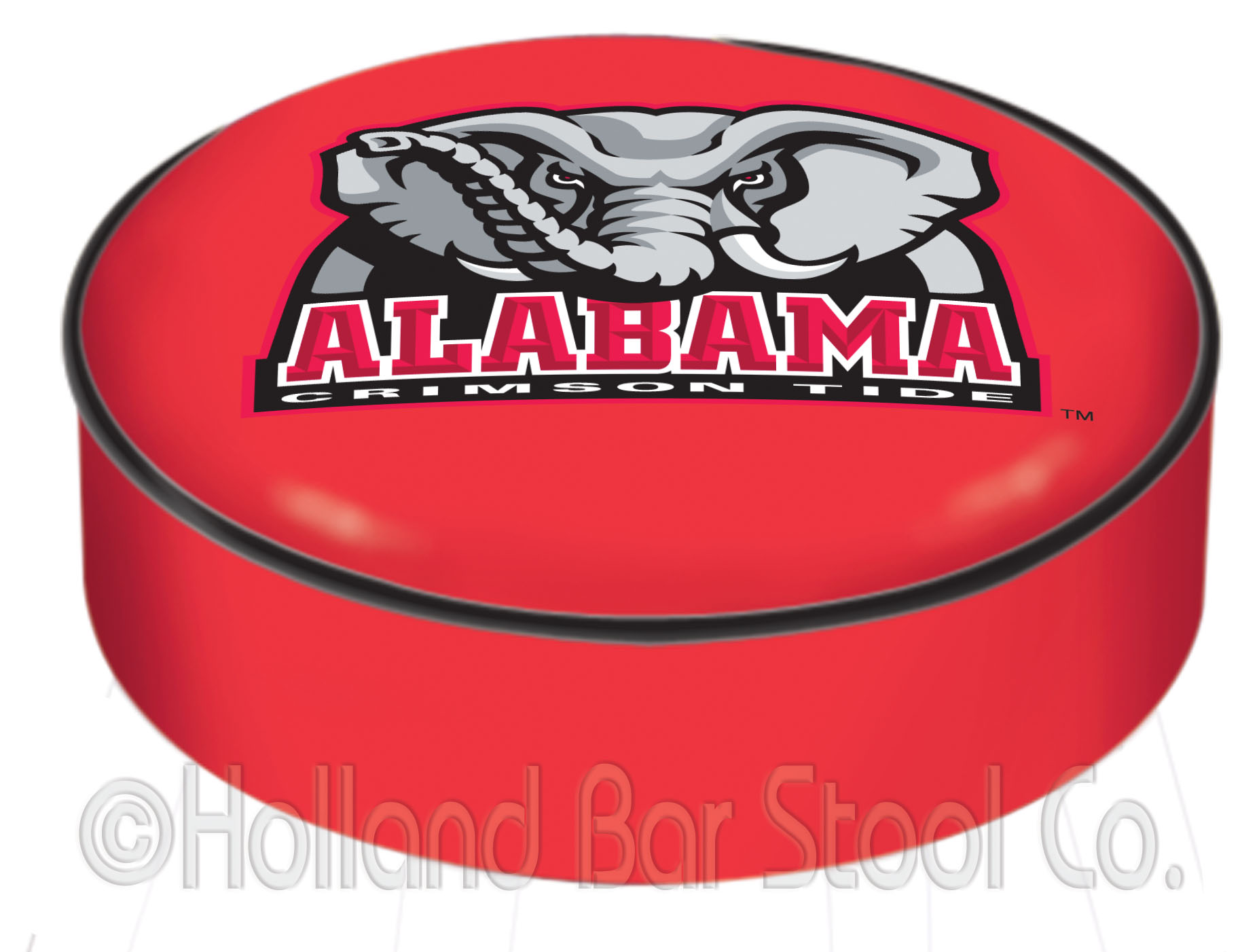 Holland Bar Stool BSCAL-Ele Alabama Bar Stool Seat Cover With Elephant Logo