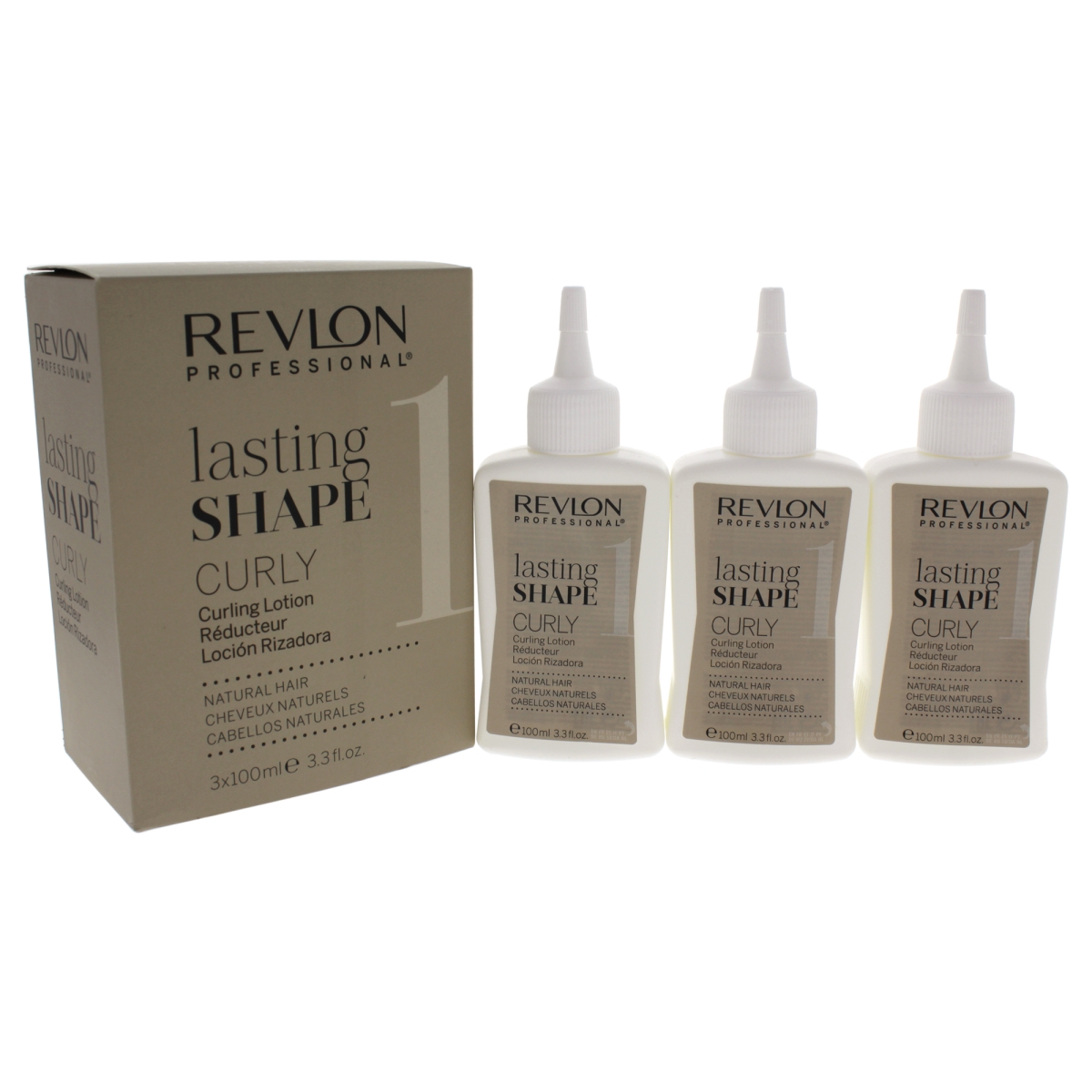Revlon U-HC-11984 3 x 3.3 oz Lasting Shape Curly Natural No. 1 Hair Lotion for Unisex