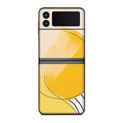 DecalGirl SGZFL3-ABSTYLW Samsung Galaxy Z Flip 3 Skin - Abstract Yellow