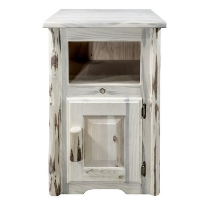 Montana Woodworks MWETSTDORV Montana Entry Table with Door Right Hinged, Clear Lacquer