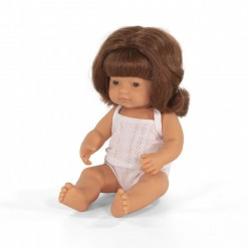 Miniland Educational 31150 Baby Doll Caucasian Redhead Girl 15&quot;