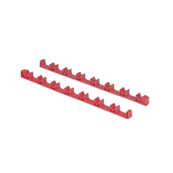 Ernest ERN6040 14 Tool No-Slip Low Profile Screwdriver Rails, Red