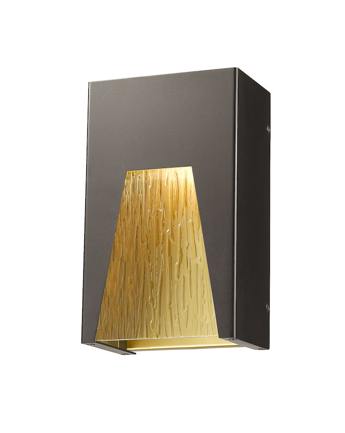 Z-Lite Zlite 561S-DBZ-GD-CSL-LED 3.63 x 6 x 10 in. Millenial Bronze Gold Outdoor Wall