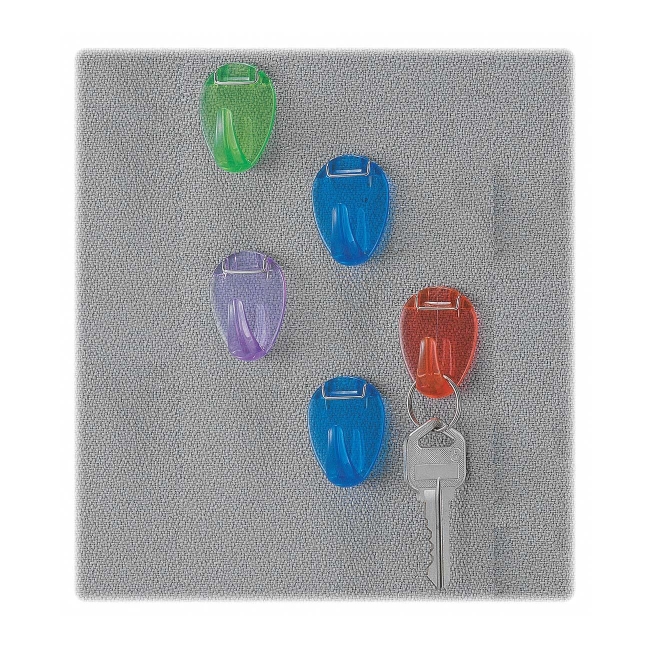 OfficeTop Cubicle Clip, Translucent - 5 Count