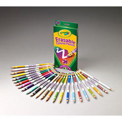 Crayola Formerly Binney & Smith Bin682424 24 Ct Erasable Colored Pencils