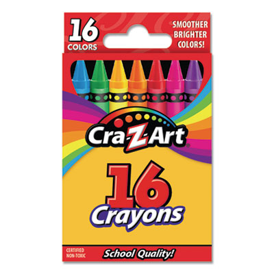 Cra-Z-Art 10200WM40 School Quality Crayons - Assorted Color - 16 Count