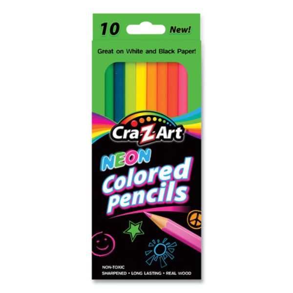 Cra-Z-Art CZA1042772 Neon Colored Pencil, Multi Color - 10 Count