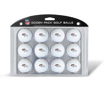 Team Golf 30803 Denver Broncos Dozen Ball Pack