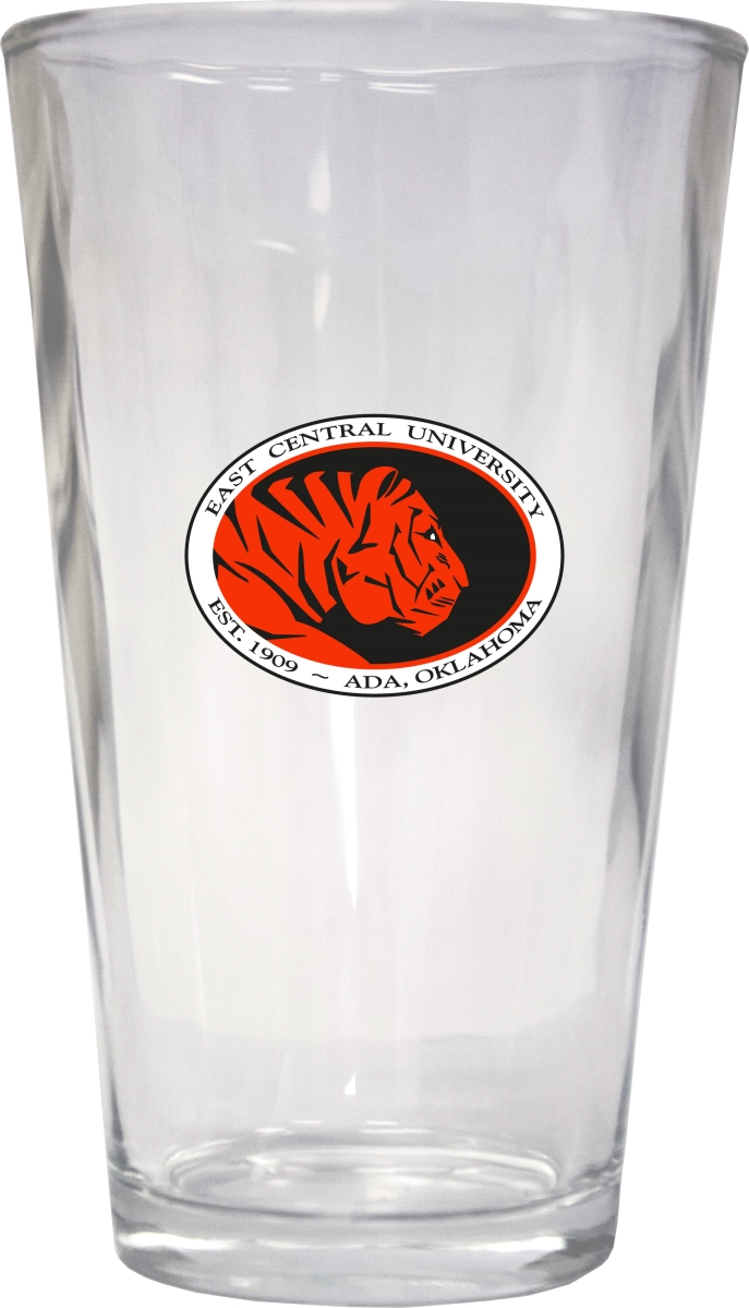R & R Imports PNT2-C-ECEN19 16 oz East Central University Tigers Pint Glass - Pack of 2