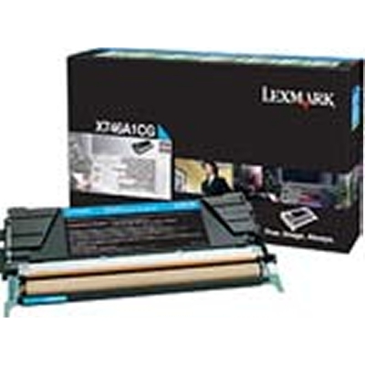 Lexmark X746 x748 Cyan Return Program Print Cartridge - 6k